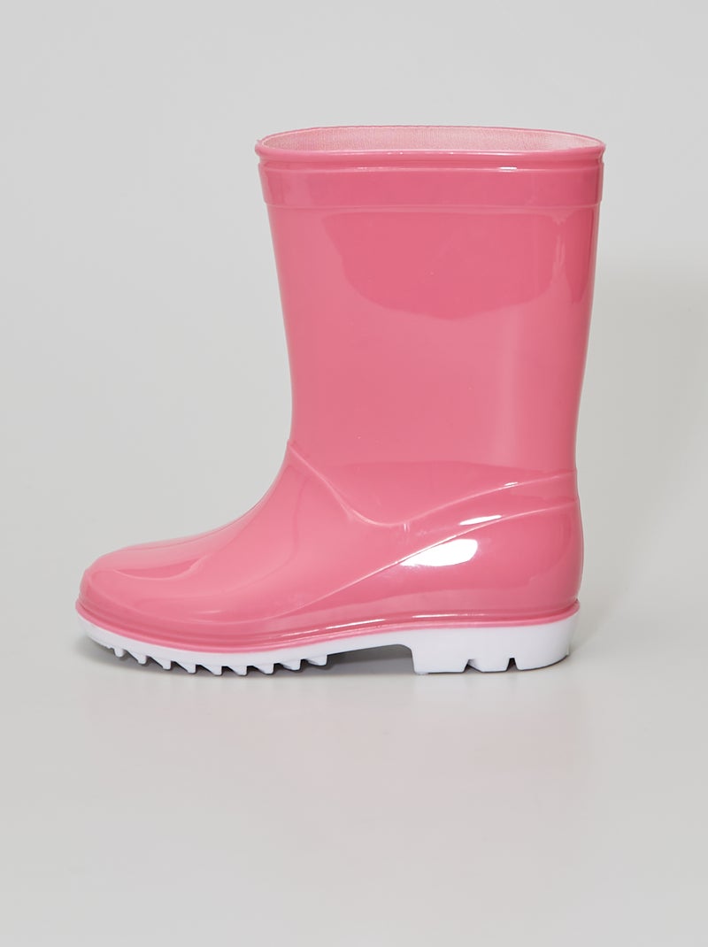 Stivali da pioggia in gomma ROSA - Kiabi