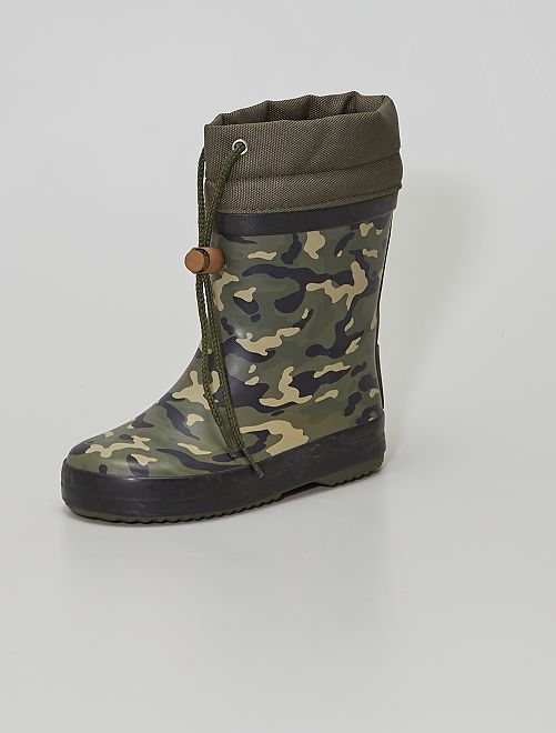 Stivali da pioggia 'mimetici' - kaki - Kiabi - 18.00€