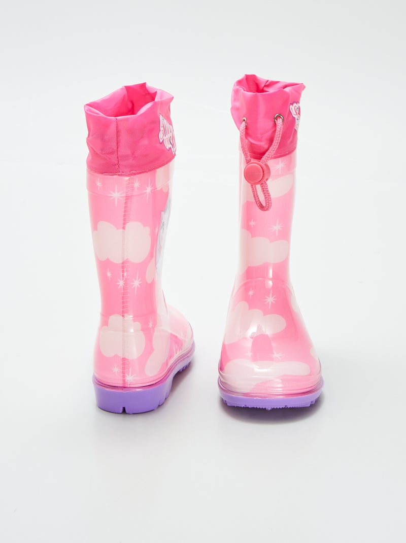 Stivali da pioggia 'unicorno' ROSA - Kiabi