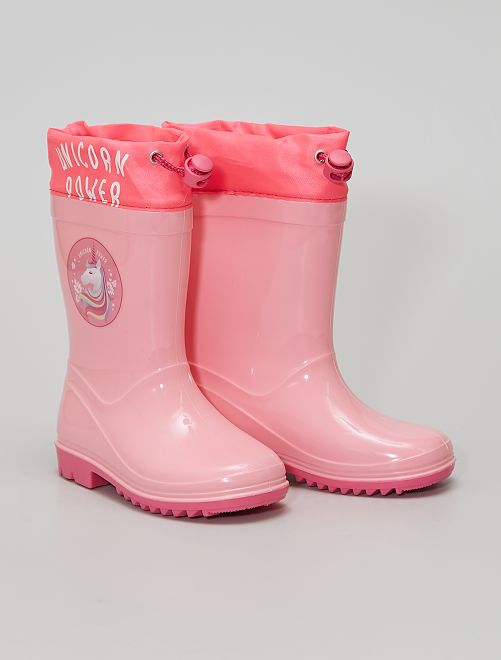 Stivali da pioggia 'unicorno' - rosa - Kiabi - 15.00€