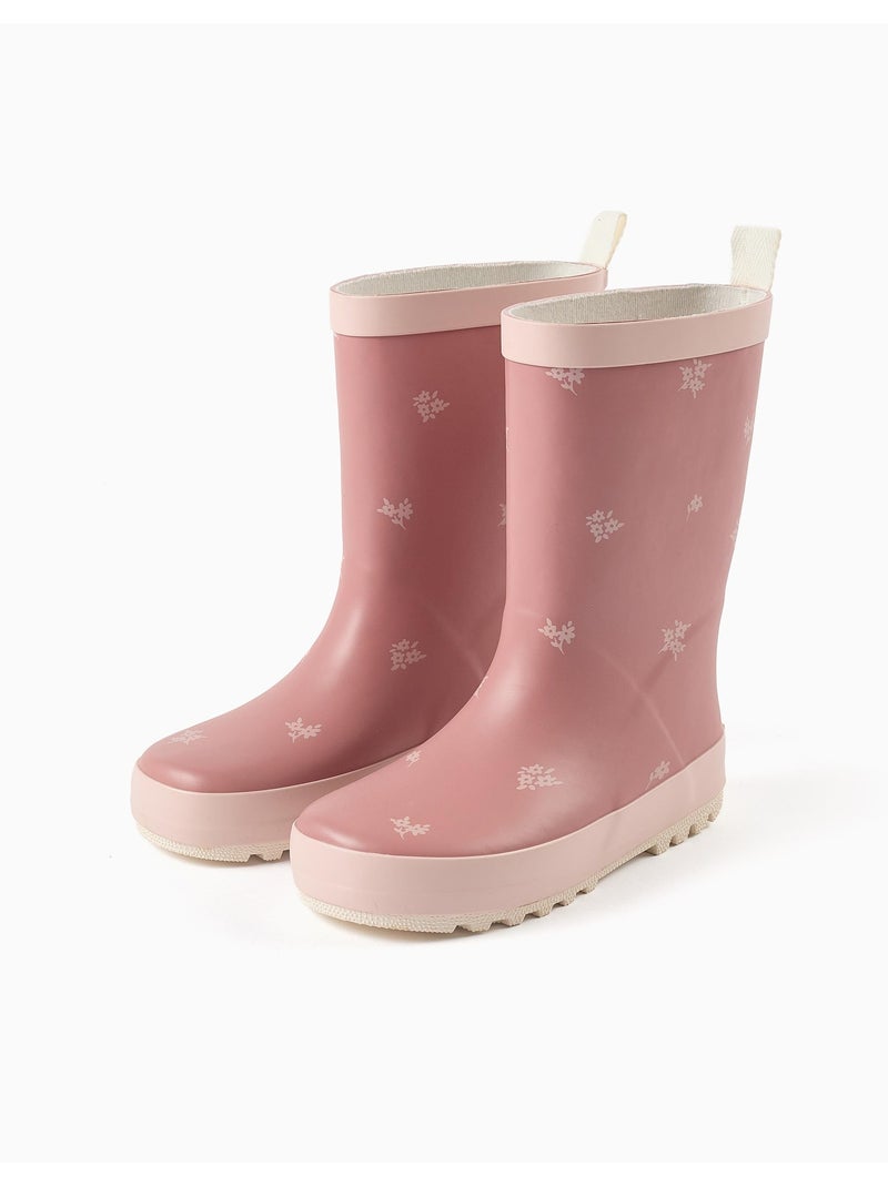 Stivali di gomma con stampa floreale Rosa - Kiabi