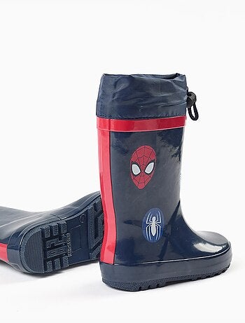 Stivali di gomma con stampe di spider-man