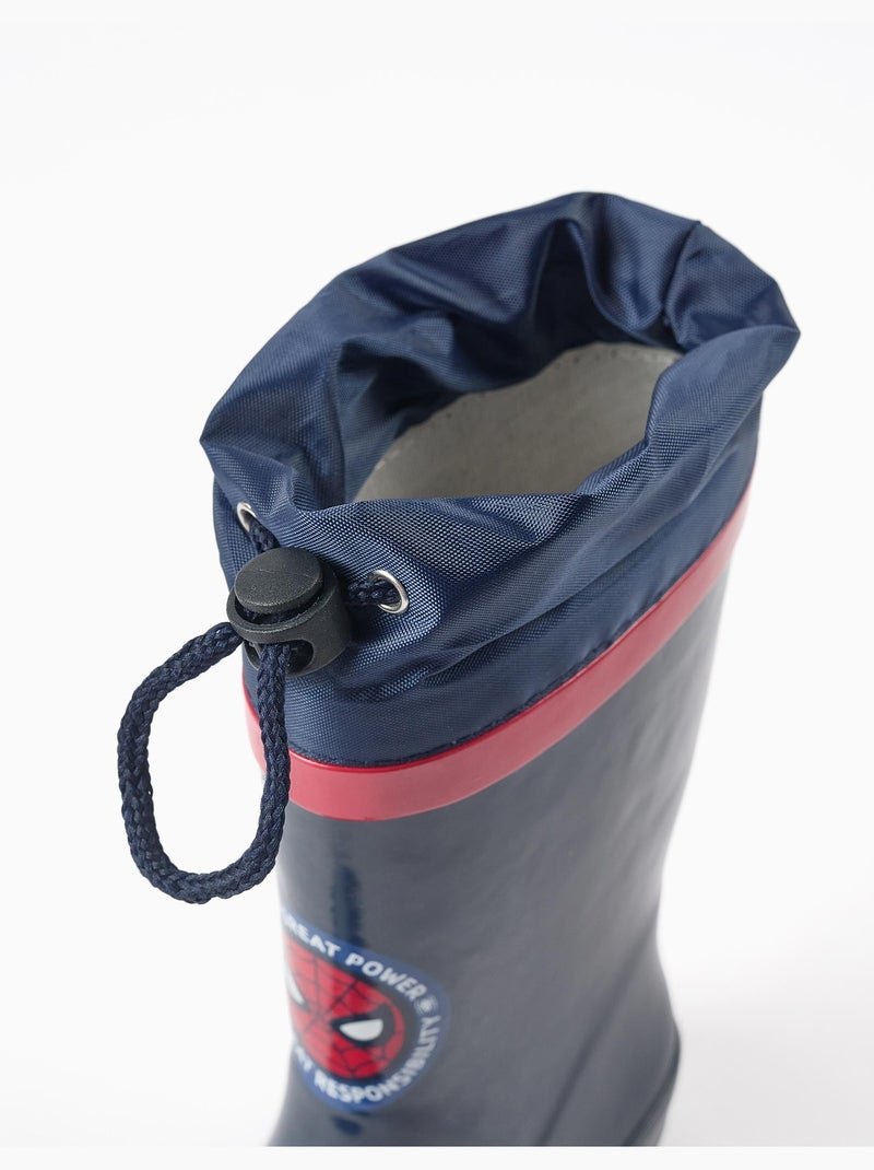Stivali di gomma con stampe di spider-man Blu scuro - Kiabi
