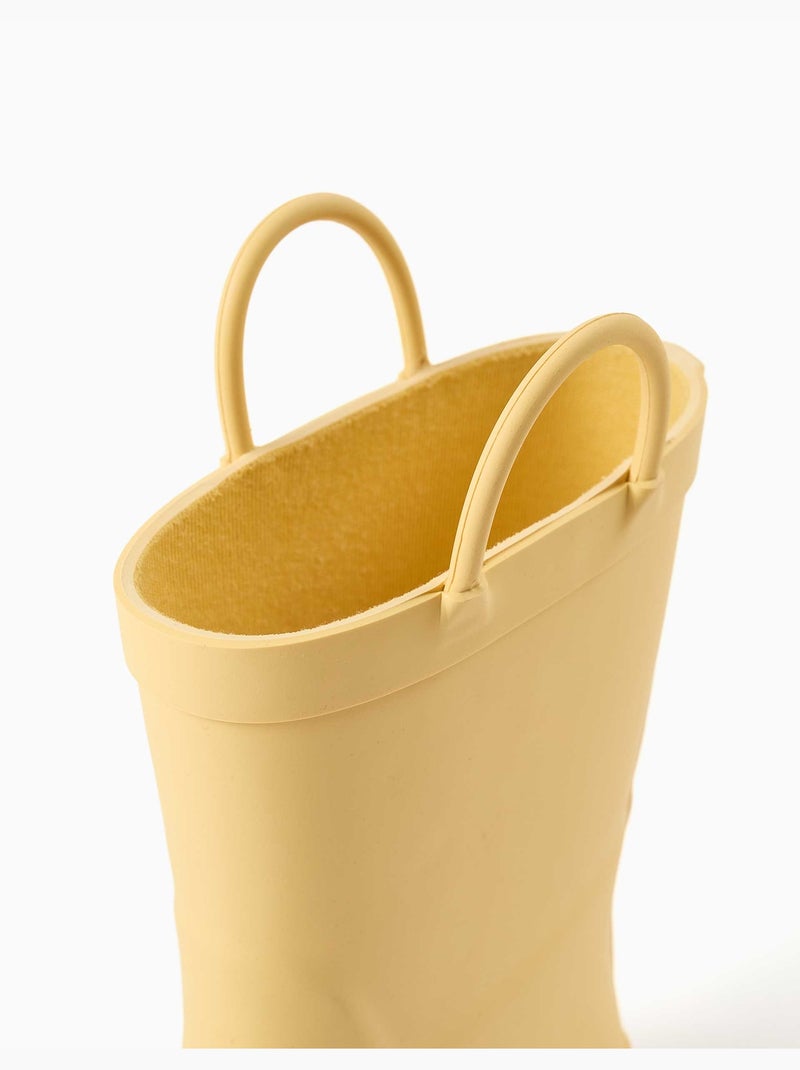 Stivali in gomma con manici Giallo - Kiabi