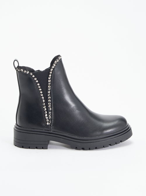 Stivali in similpelle con strass - Kiabi Stivali in similpelle con strass - Kiabi