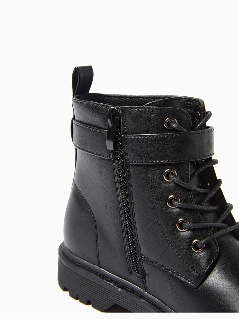 Stivali in stile militare, MO Fashion Nero - Kiabi