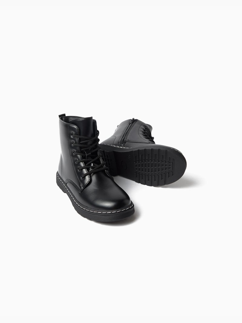 Stivali militari, mo fashion Nero - Kiabi