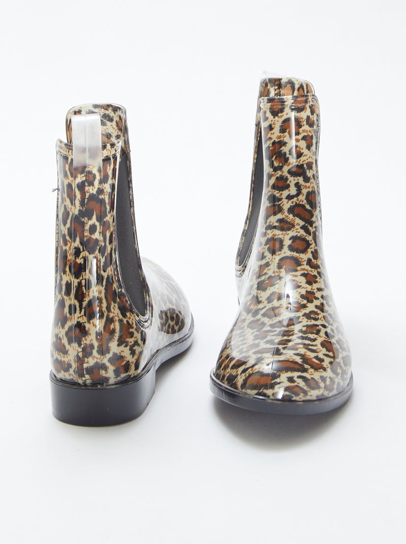 Stivali modello Chelsea in gomma BEIGE - Kiabi