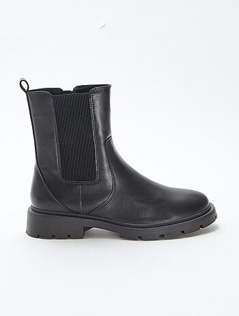 Stivali modello Chelsea in similpelle con soffietto elastico