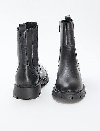 Stivali modello Chelsea in similpelle con soffietto elastico