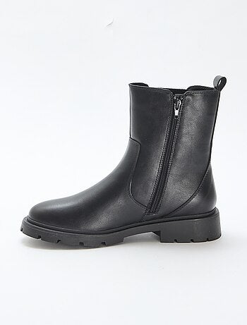 Stivali modello Chelsea in similpelle con soffietto elastico