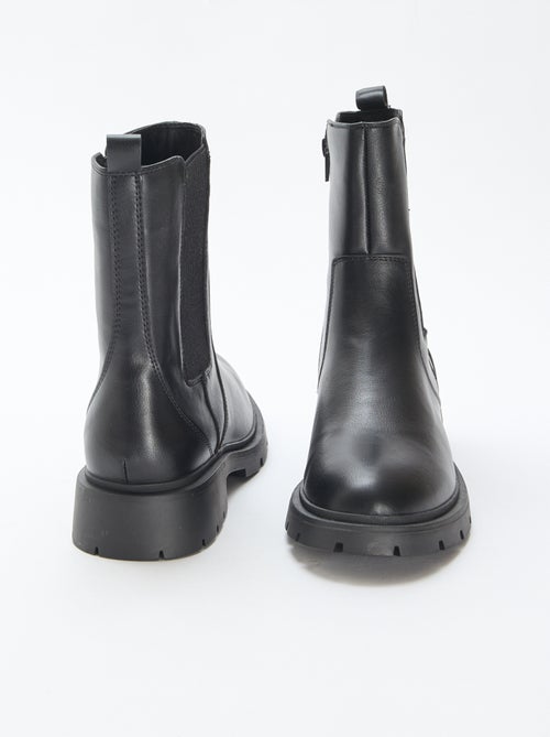 Stivali modello Chelsea in similpelle con soffietto elastico - Kiabi