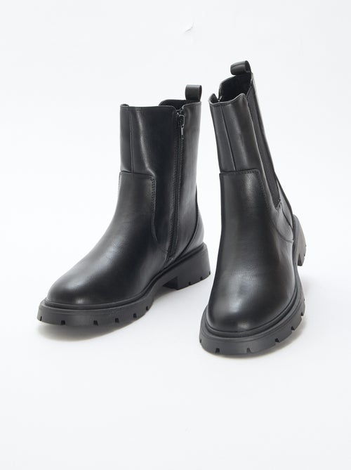 Stivali modello Chelsea in similpelle con soffietto elastico - Kiabi