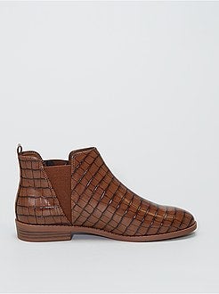 Stivali stile 'Chelsea' effetto coccodrillo - Kiabi