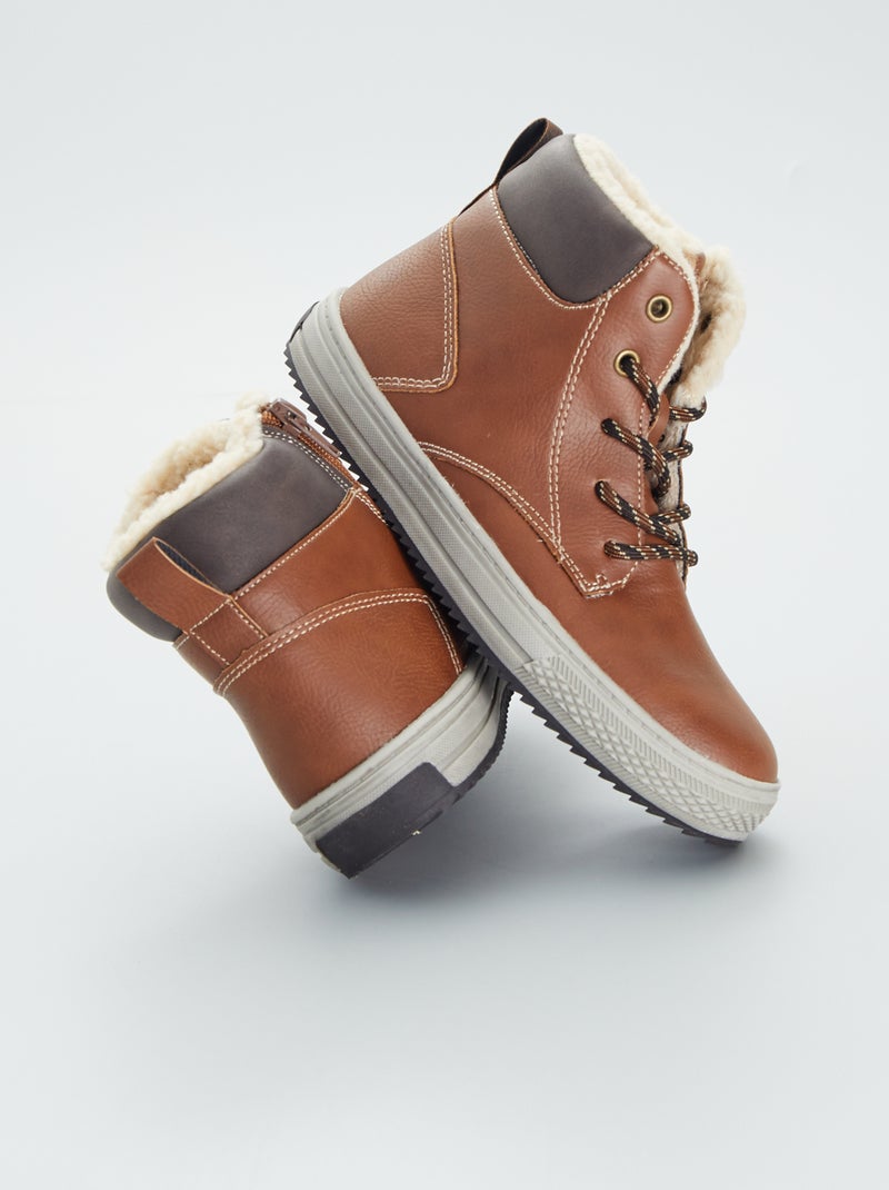 Stivali stile sneakers foderate. BEIGE - Kiabi