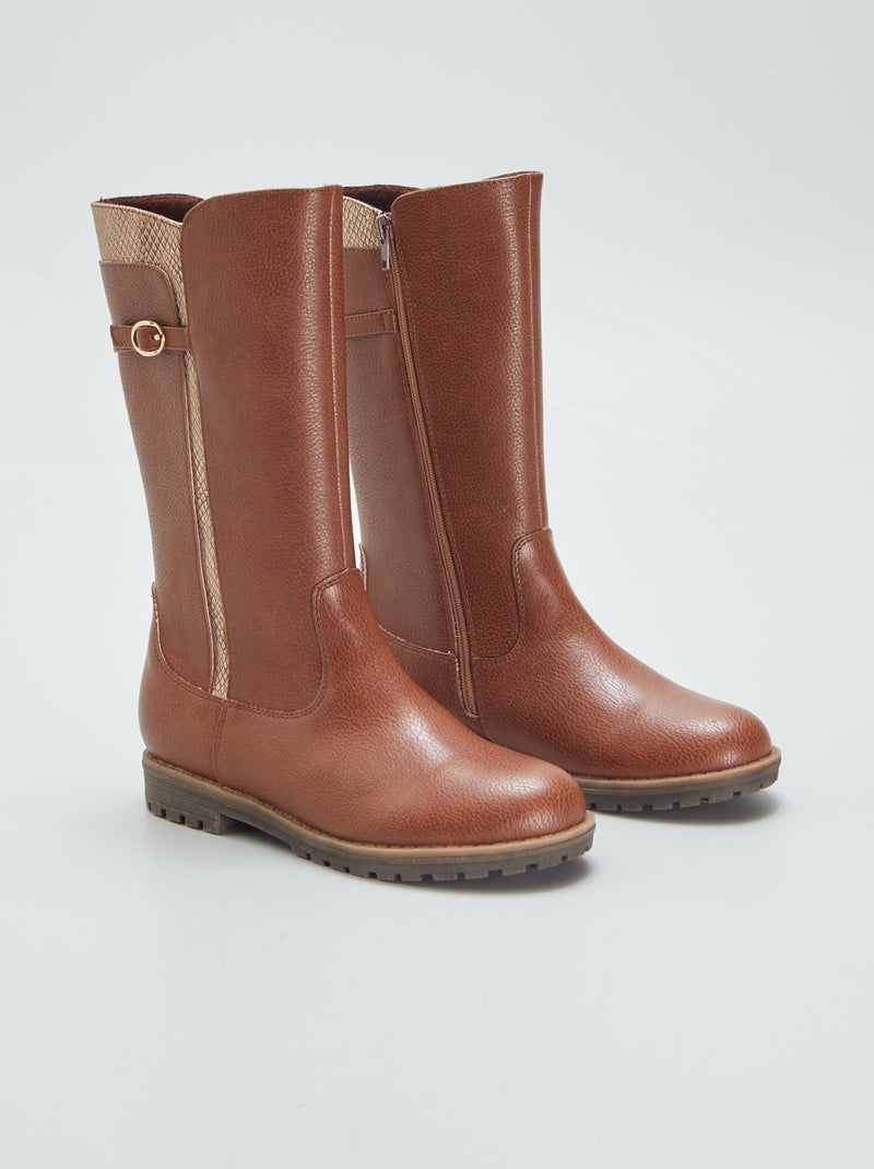 Stivali tipo cavallerizza BEIGE - Kiabi