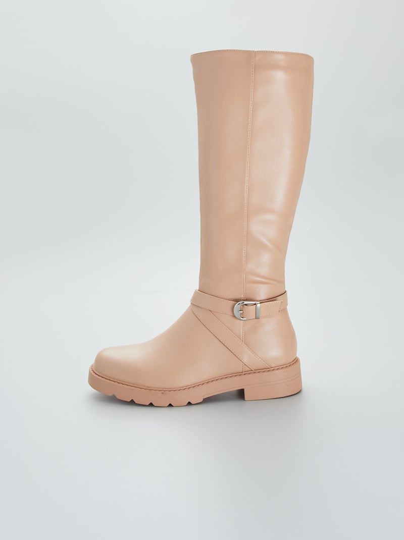 Stivali tipo cavallerizza BEIGE - Kiabi