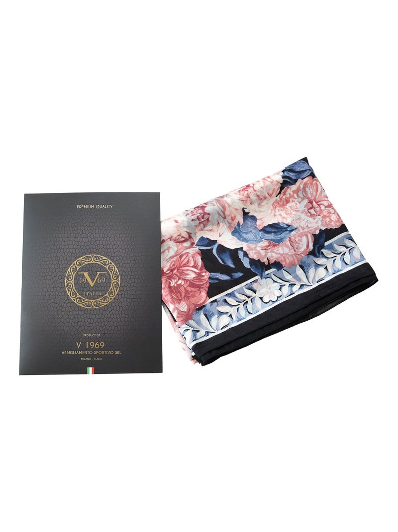 Stola di seta Bella Fiore Rosa - Kiabi