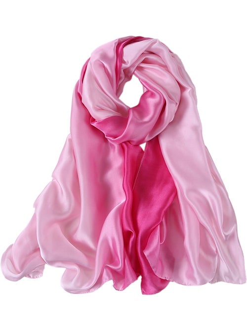 Stola di seta duo rosa chiaro rosa scuro - Kiabi Stola di seta duo rosa chiaro rosa scuro - Kiabi