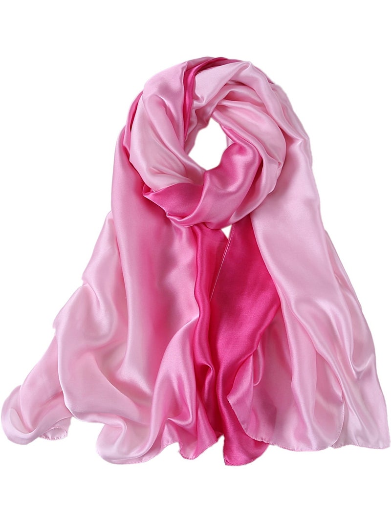 Stola di seta duo rosa chiaro rosa scuro Rosa - Kiabi