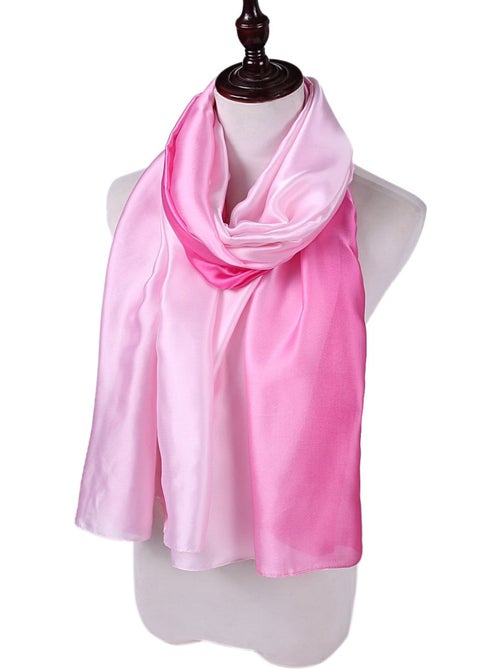 Stola di seta duo rosa chiaro rosa scuro - Kiabi Stola di seta duo rosa chiaro rosa scuro - Kiabi