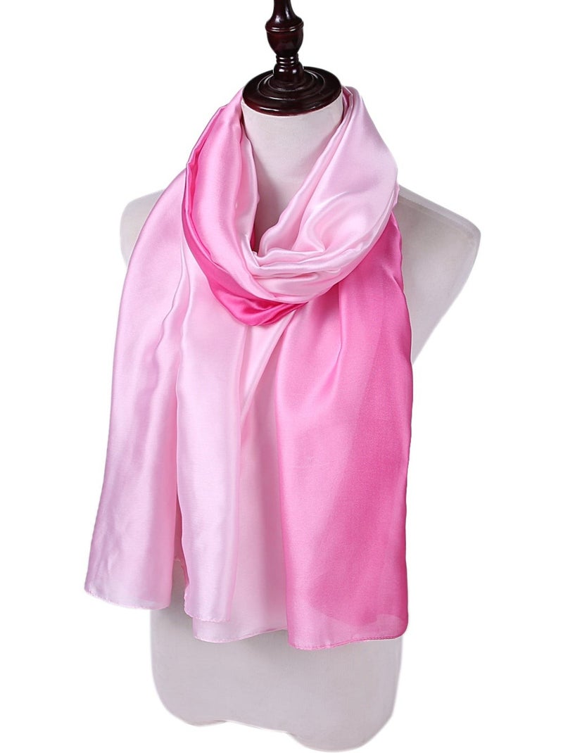Stola di seta duo rosa chiaro rosa scuro Rosa - Kiabi