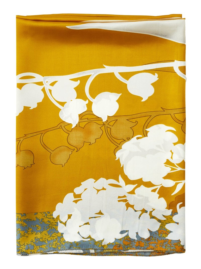 Stola di seta Fiore d'Oro Oro - Kiabi