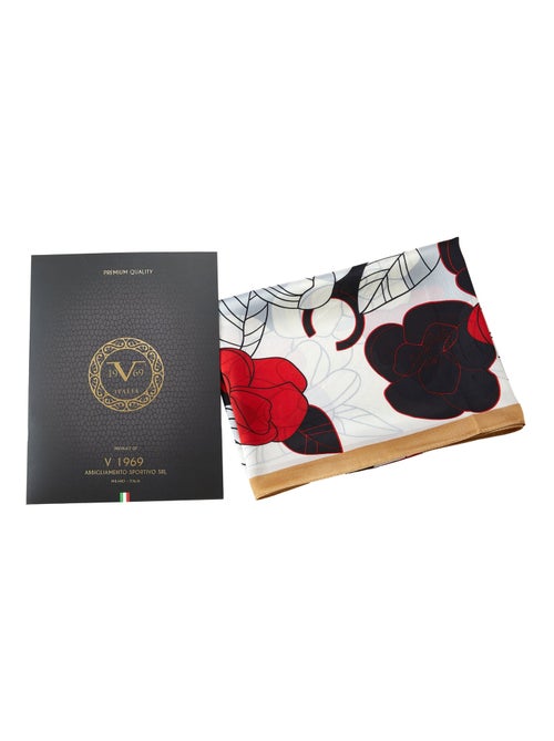 Stola di seta Fiore Rosso - Kiabi