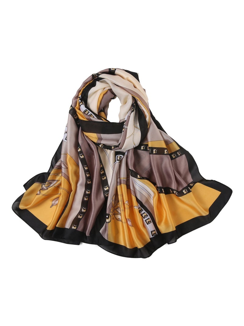 Stola di seta Flowcircle Florina Giallo - Kiabi