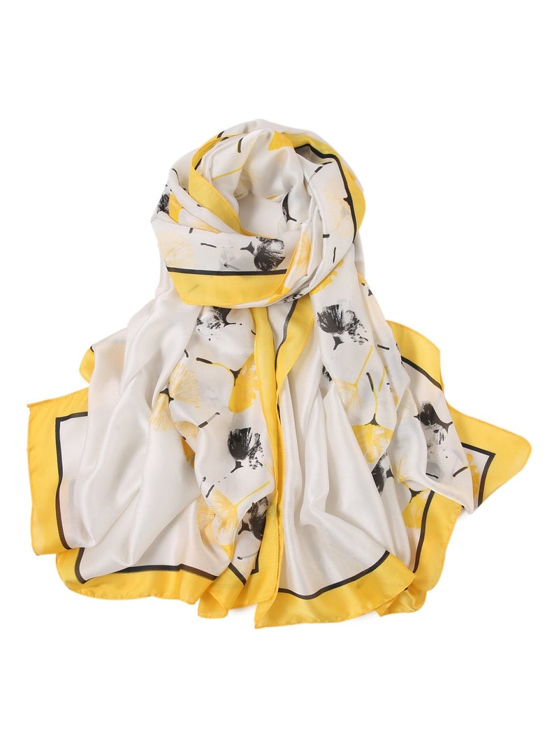 Stola di seta Petalfly Florina Giallo - Kiabi