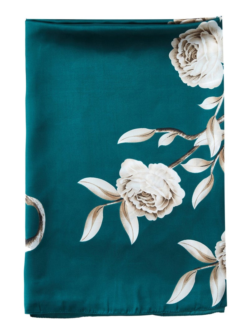 Stola di seta Verdi Fiorita Verde - Kiabi