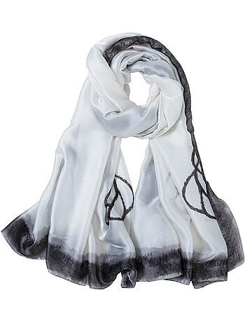 Stola di seta White Florina