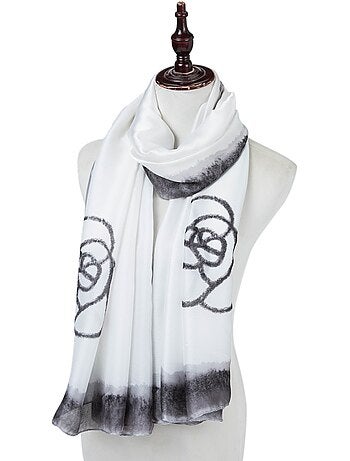 Stola di seta White Florina