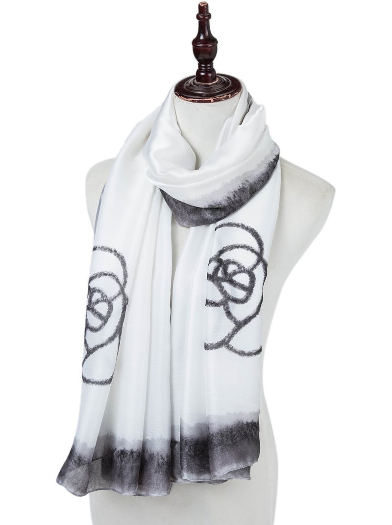 Stola di seta White Florina Bianco - Kiabi