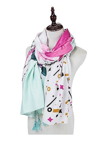 Stola in cotone Patch Print Athena