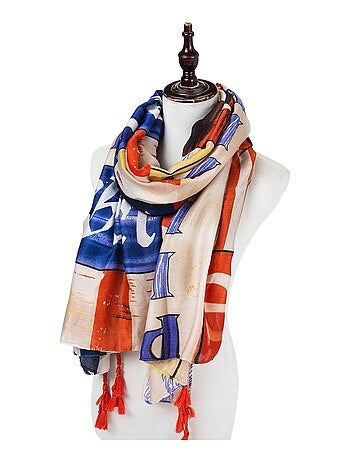 Stola in cotone Red Blue US Athéna