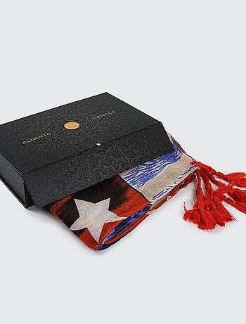 Stola in cotone Red Blue US Athéna