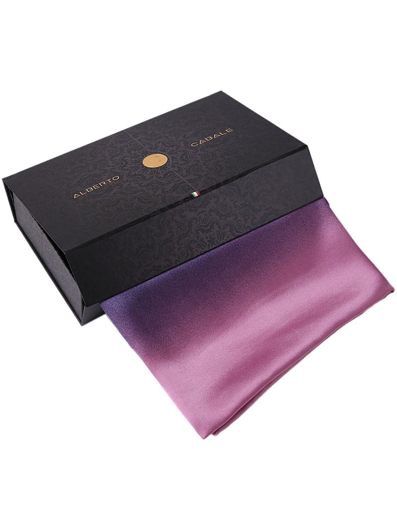 Stola in seta rosa viola blu navy duo Viola - Kiabi