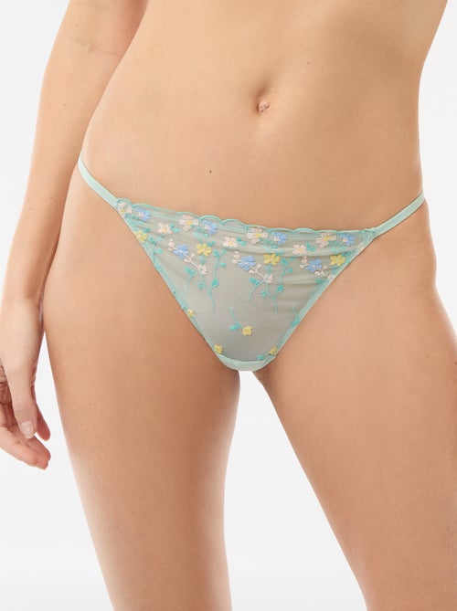 String barrette in tulle ricamato - Kiabi