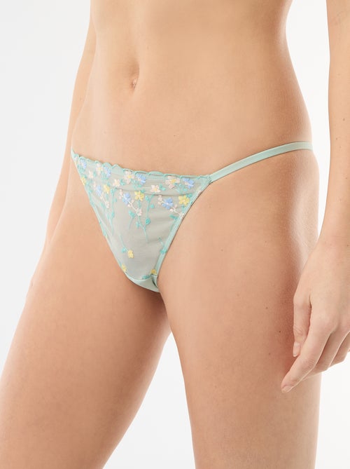 String barrette in tulle ricamato - Kiabi