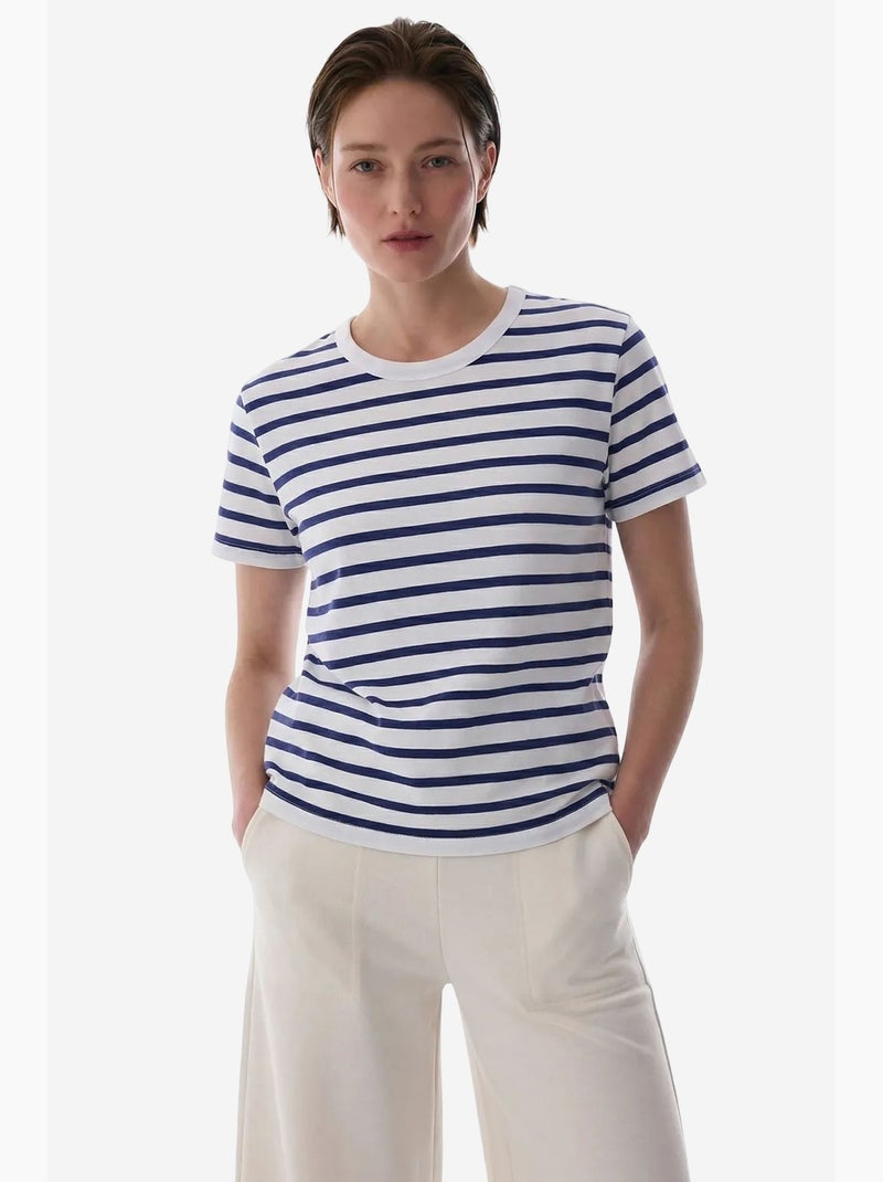 Stripe premium t-shirt a righe a maniche corte penti Multicolore - Kiabi