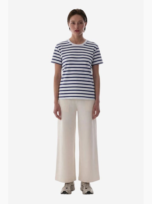Stripe premium t-shirt a righe a maniche corte penti - Kiabi Stripe premium t-shirt a righe a maniche corte penti - Kiabi