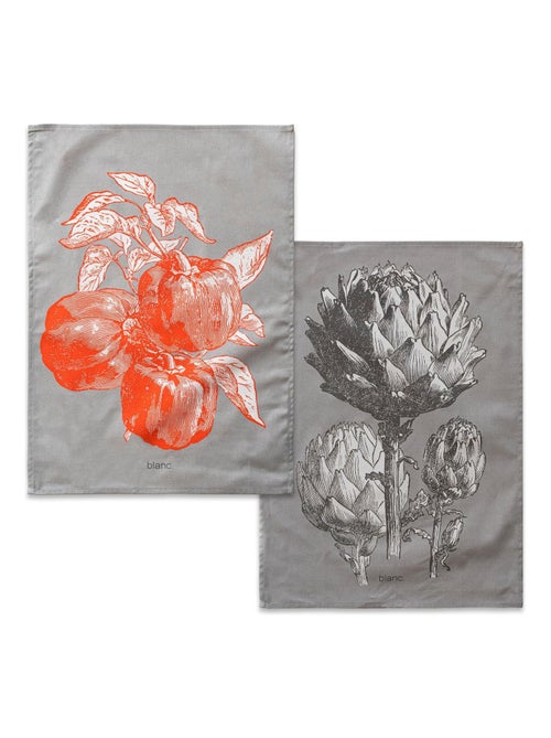 Strofinaccio (2 pezzi) Artichoke "Happyfriday" - Kiabi