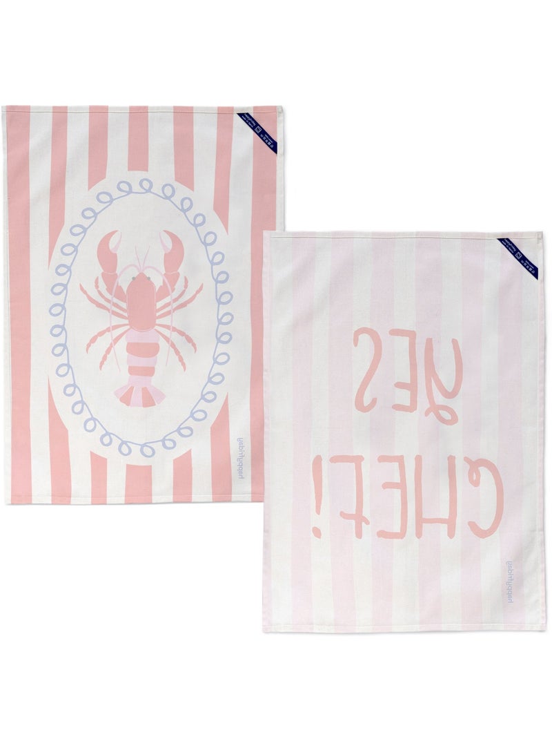 Strofinaccio (2 pezzi) Chef "Happyfriday" Multicolore - Kiabi