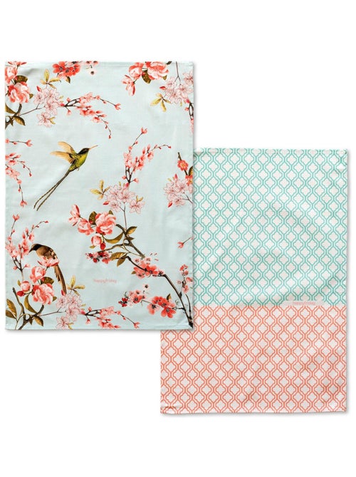 Strofinaccio (2 pezzi) Chinoiserie "Happyfriday" - Kiabi