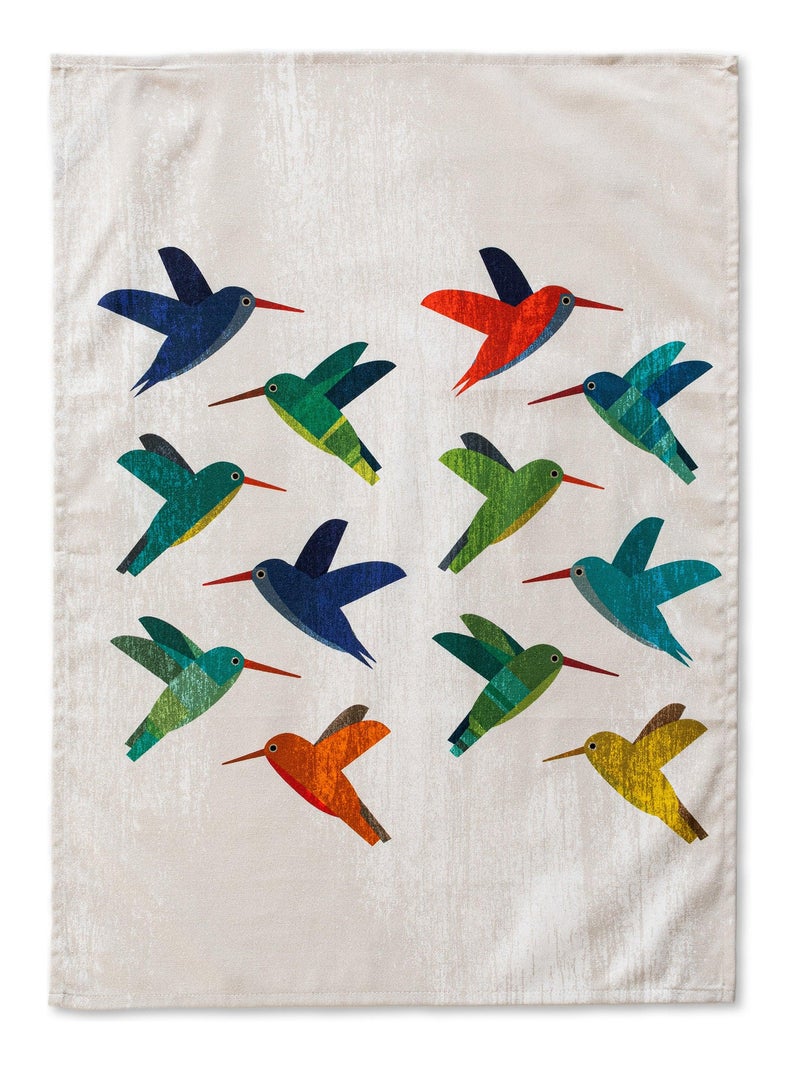 Strofinaccio (2 pezzi) Colibri "Happyfriday" Bianco - Kiabi