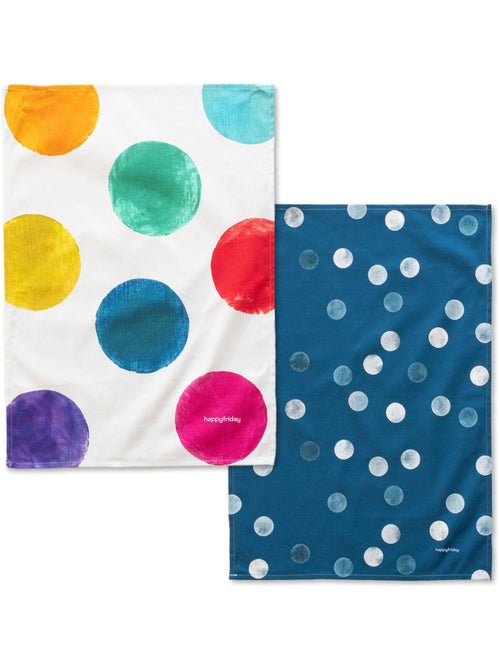 Strofinaccio (2 pezzi) Confetti "Happyfriday" - Kiabi