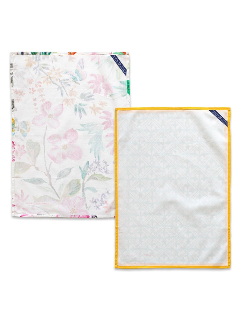 Strofinaccio (2 pezzi) Enchant "Happyfriday" Bianco - Kiabi