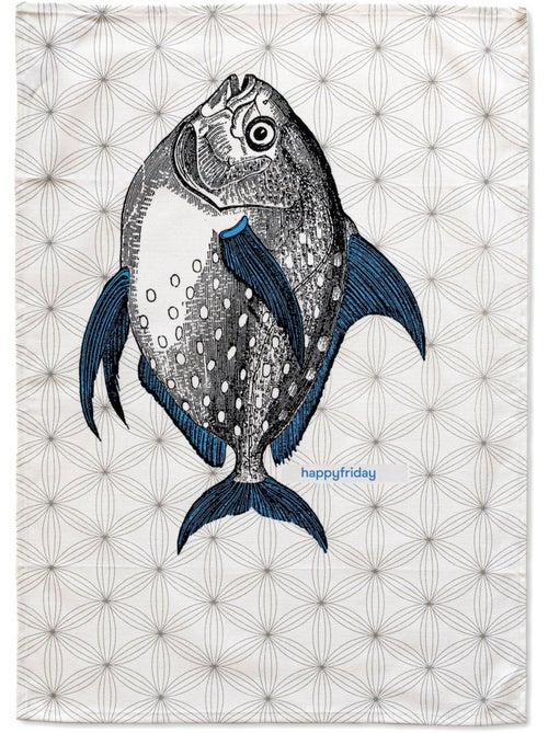 Strofinaccio (2 pezzi) Fish "Happyfriday" - Kiabi