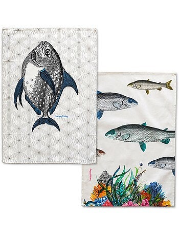 Strofinaccio (2 pezzi) Fish "Happyfriday